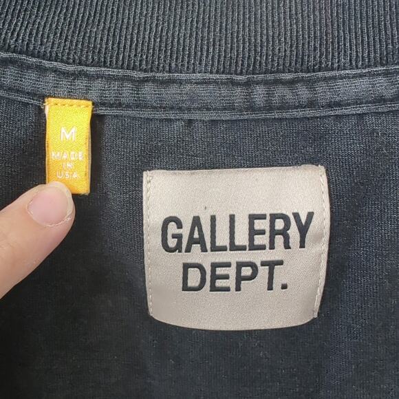 Gallery Dept. Art That Kills T-Shirt Medium Black Ash Inside Out Tee - Picture 2 of 6